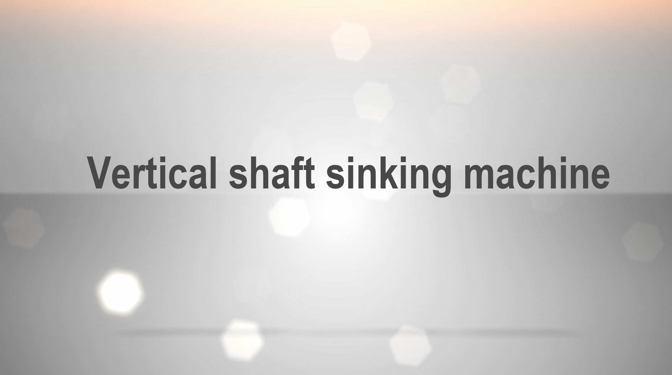 Vertical shaft sinking machine