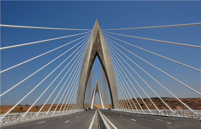 Bridge Moroco Mohammed VI Bridge, Morocco