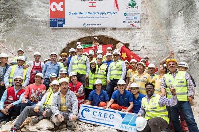 黎巴嫩贝鲁特引水工程3号隧洞贯通 黎巴嫩贝鲁特引水工程3号隧洞贯通