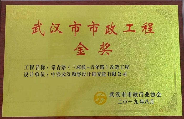 武汉市市政工程金奖
